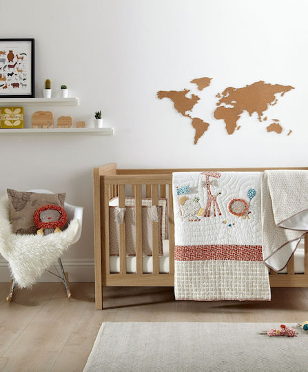 Mamas & Papas Zam Bee Zee Bettumrandungen Klassisch Innerhalb Beige 32x142cm