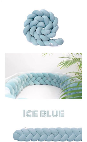Πάντα Πλεξούδα Velvet Ice Blue Sparrow 400cm Full 140x70cm Γαλάζιο Μπλε 400x15cm