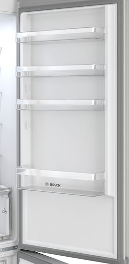 Bosch Ψυγειοκαταψύκτης 363lt Total NoFrost Υ203xΠ60xΒ66.5εκ. Inox KGN392LCF