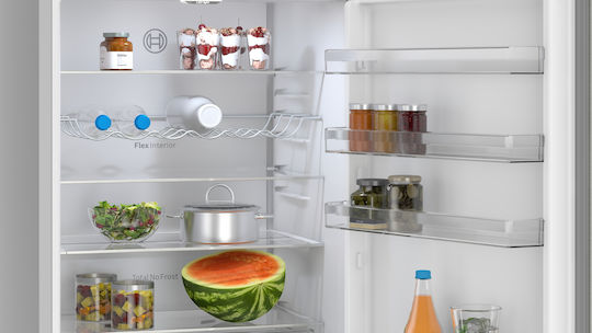 Bosch Ψυγειοκαταψύκτης 440lt Total NoFrost Υ203xΠ70xΒ66.7εκ. Inox KGN497ICT