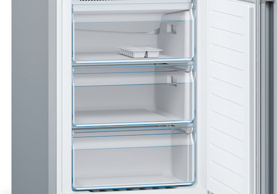 Bosch Combină frigorifică 326lt Total NoFrost Î186xL60xA66cm. Metal Look KGN36VLED