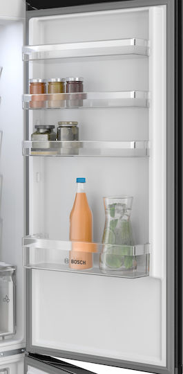 Bosch Combină frigorifică 363lt Total NoFrost Î203xL60xA66cm. Negru KGN392XCF