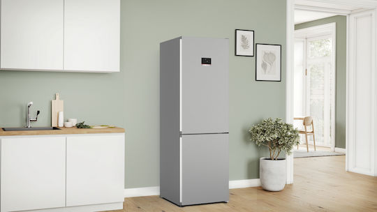 Bosch Ψυγειοκαταψύκτης 321lt Total NoFrost Υ186xΠ60xΒ66.5εκ. Inox KGN367LDF