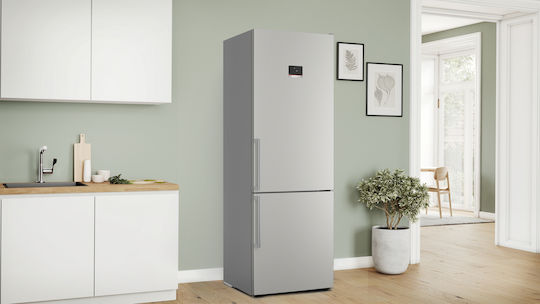 Bosch Ψυγειοκαταψύκτης 440lt Total NoFrost Υ203xΠ70xΒ66.7εκ. Inox KGN49AICT