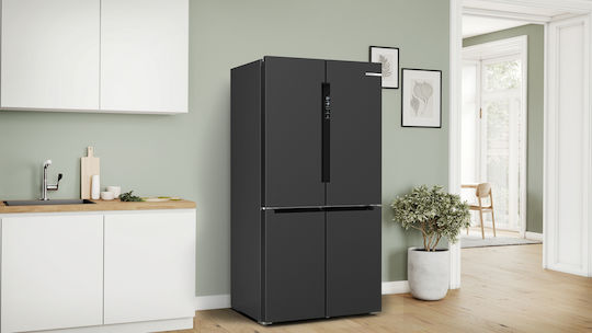 Bosch Side-by-Side Kühlschrank 605Es Total NoFrost H183xB91xT73.1cm. Schwarz KFN96AXEA