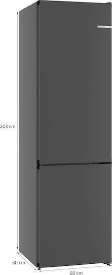 Bosch Kühl-Gefrierkombination 363Es NoFrost H203xB60xT66.5cm. Gray KGN39OCAF