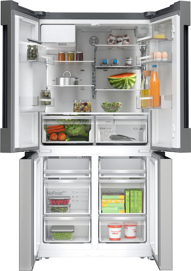 Bosch Хладилник Гардероб 574лт В183xШ90.5xД73.1см. Inox KFD96APEA