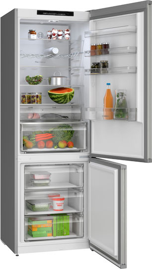 Bosch Frigider-congelator Total NoFrost Înălțime203xLățime70xAdâncime66.7cm Gri KGN492LAF