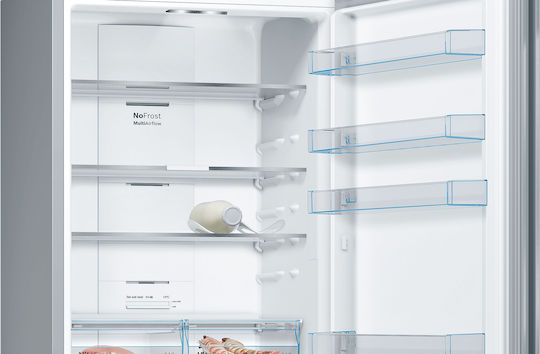 Bosch Fridge-Freezer 438lt Total NoFrost H203xW70xD67cm Gray KGN493IDA