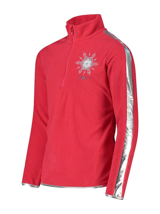 Fleece Παιδικό Φούτερ Κοραλί