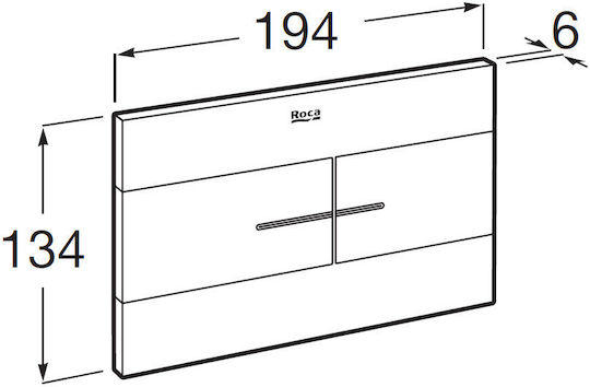 Roca Flush Plate Dual Flush