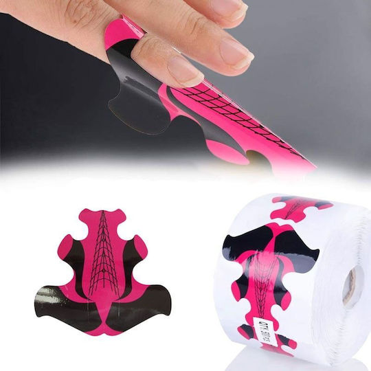 Nail Extension Forms Red 500 Pieces