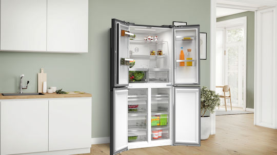 Bosch Side-by-Side Kühlschrank 547Es Total NoFrost H189.5xB85.5xT66.6cm. Schwarz KMC85LBEA