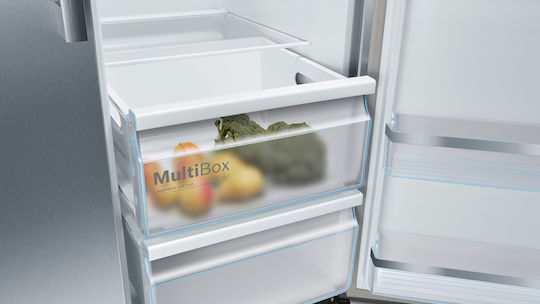 Bosch Ψυγείο Ντουλάπα 562lt Total NoFrost Υ178.7xΠ90.8xΒ70.7εκ. Inox KAD93AIEP