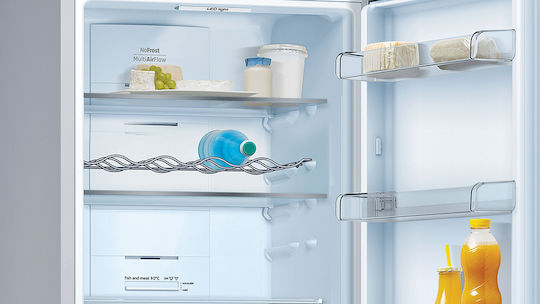 Pitsos Ψυγειοκαταψύκτης 326lt Total NoFrost Υ186xΠ60xΒ66εκ. Inox PKNB36VIE3