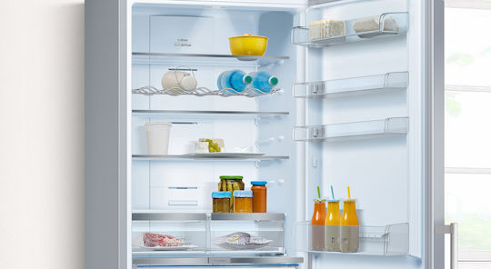 Pitsos Fridge-Freezer 438lt Total NoFrost H203xW70xD67cm Inox PKNB49XIDP