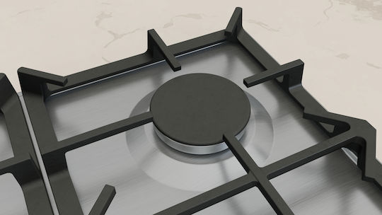 Neff N 70 Natural Gas Cooktop Autonomous 58.2x52εκ. Silver