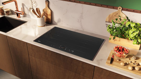 Neff N 90 Smart Επαγωγική Εστία με Πλαίσιο Αυτόνομη με Λειτουργία Κλειδώματος 83.4x52.7εκ. Deep Black