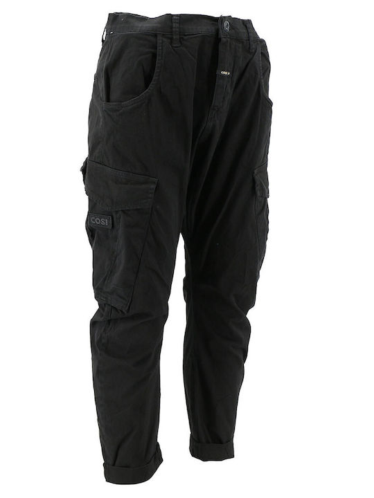Pantaloni cu Croială Normală Black
