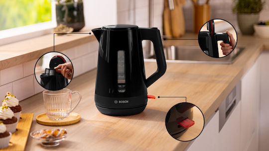Bosch MyMoment Електрическа Кана 1.7l 2400W Черна