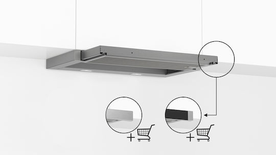 Neff Sliding Vent Hood 60cm Inox