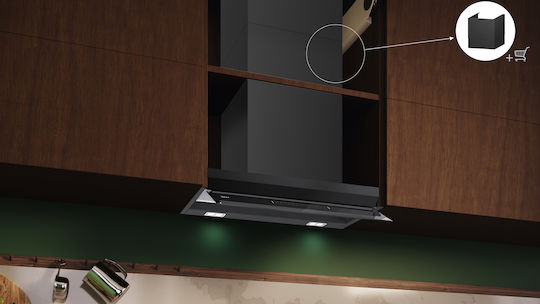 Neff Μηχανισμός Απορρόφησης 60cm Μαύρος με Wi-Fi