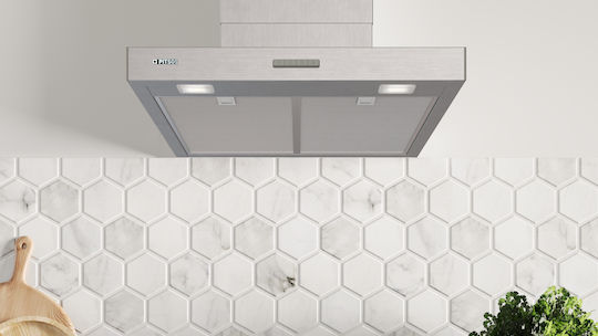 Pitsos Vent Hood Chimney 60cm Inox with Wi-Fi