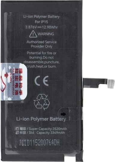 JCID Replacement Battery for Apple iPhone 15