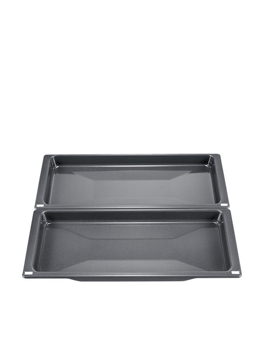 Bosch Slim Oven Aluminum Baking Pan with Enamel Interior Coating 43x47.5cm 2 Pieces