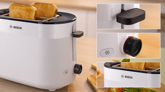 Bosch MyMoment Prăjitor de pâine 2 sloturi 950W Alb