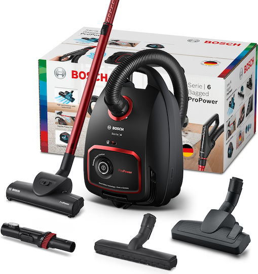 Bosch BGL6POW1 Staubsauger 850W Eingetütet 4Es Schwarz