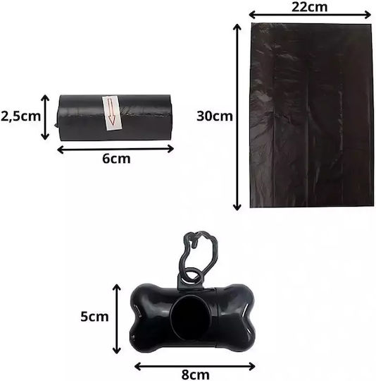 Hundekotentsorgung Taschen – Set 50 Rollen + Robuste Dispenser-Hülle