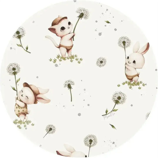 MimiNu Lenjerie De Patut Bebe Pentru Cradle Din Bumbac Cu Cauciuc 90x40cm MimiNu Lenjerie De Patut Bebe Pentru Cradle Din Bumbac Cu Cauciuc 90x40cm