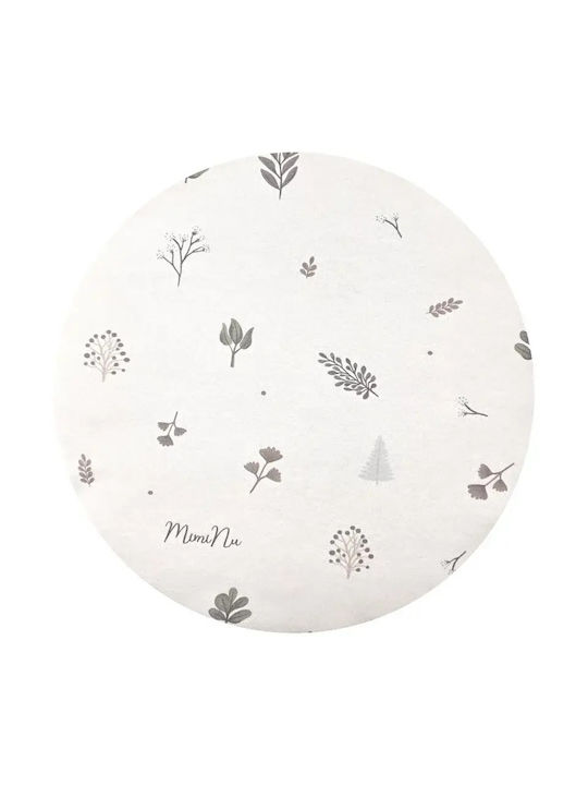MimiNu Lenjerie De Patut Bebe Pentru Cradle Din Bumbac Cu Cauciuc Bej 80x35cm