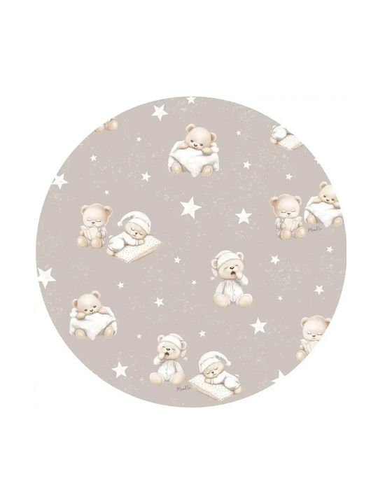 MimiNu Set Lenjeri De Patut Bebe Pentru Cradle Din Bumbac Cu Cauciuc Bej 90x40cm