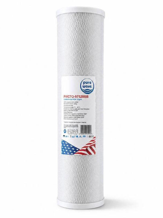 Water Filter Cartridge for Central Water Filtration System / Reverse Osmosis from Activated Carbon 20" 5 μm