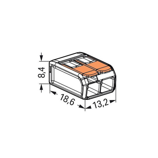 Wago Slim Myf Cleme 2x4mm2 Set 100 Bucăți