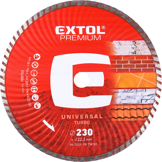Extol Disc De Tăiere Materiale De Construcție 230mm