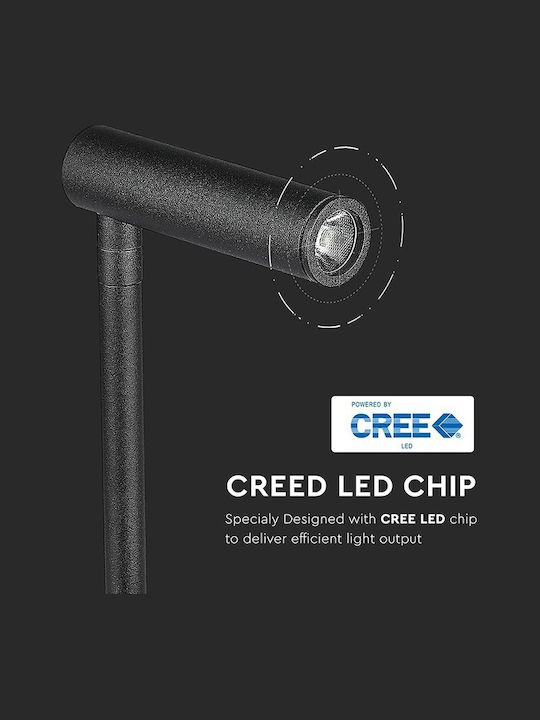 V-TAC Iluminat Exterior Montat Pe Perete Led Ip20 3w Cu Lumină Alb Cald 9x6x3cm