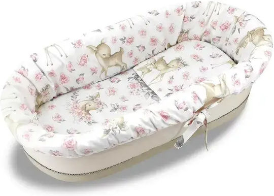 MimiNu Sweet Deer Rosa Baby Bettwäsche-Set Für Wiege