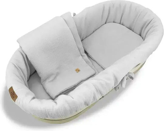 Qmini Baby Bettwäsche-Set Für Wiege Grau