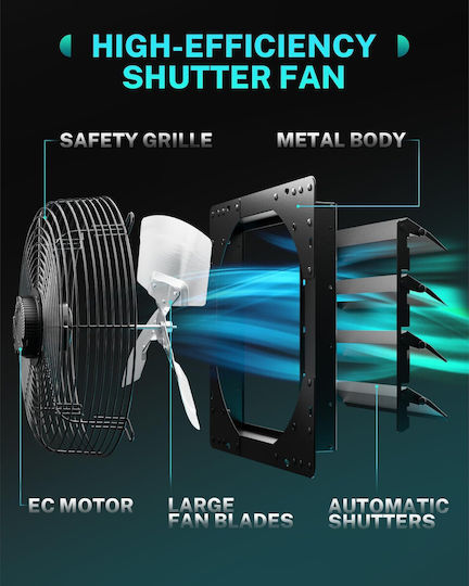 Hg Power Ventilator industrial profesional cu diametru de 35cm