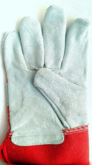 Procera Welding Work Gloves Red Leather