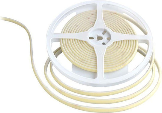 V-TAC Bandă LED Impermeabilă 24V Lumină Alb Natural 5m Tip COB