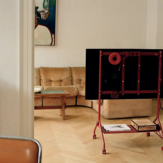 Pedestal Steckdosenleiste 3 Steckdosen mit Kabel 2m Rot