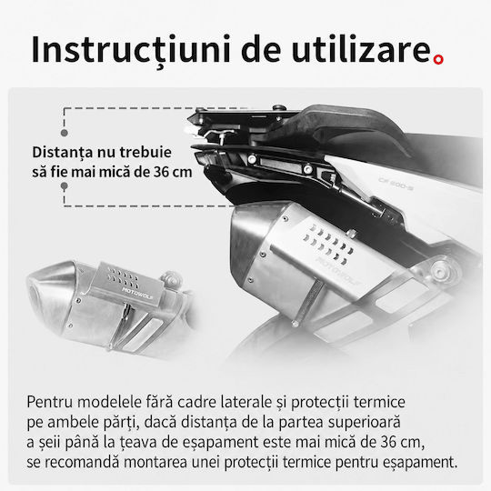 Motowolf Set de saci de șa pentru motocicletă 28lt în culoare neagră