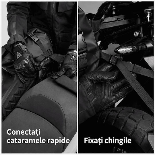 Motowolf Set de saci de șa pentru motocicletă 28lt în culoare neagră