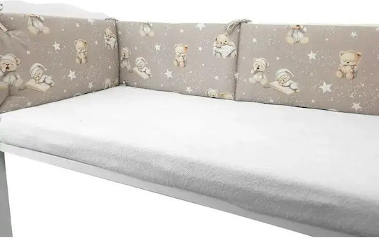 MimiNu Borduri Pentru Pătuț Clasic Intern Bedtime Story Bej 30x180cm