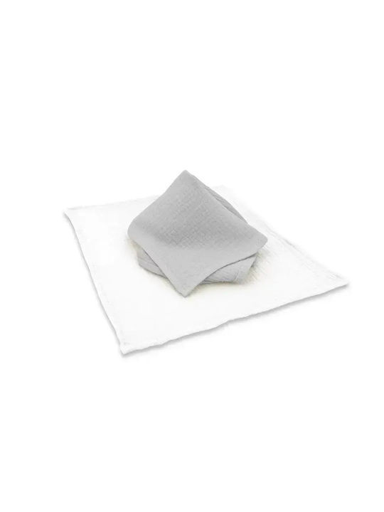 Qmini Baby Burp Cloth Multicolor 30x30 cm 2 Bucăți