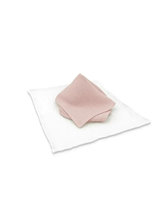 Qmini Baby Burp Cloth Multicolor 30x30 cm 2 Bucăți